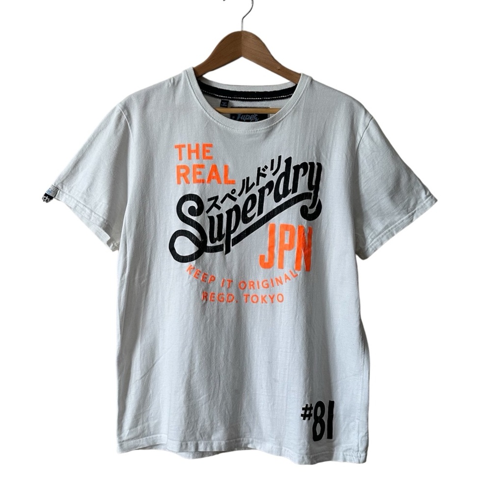 Superdry 81 Tin Tab Men’s White T-Shirt X-Large